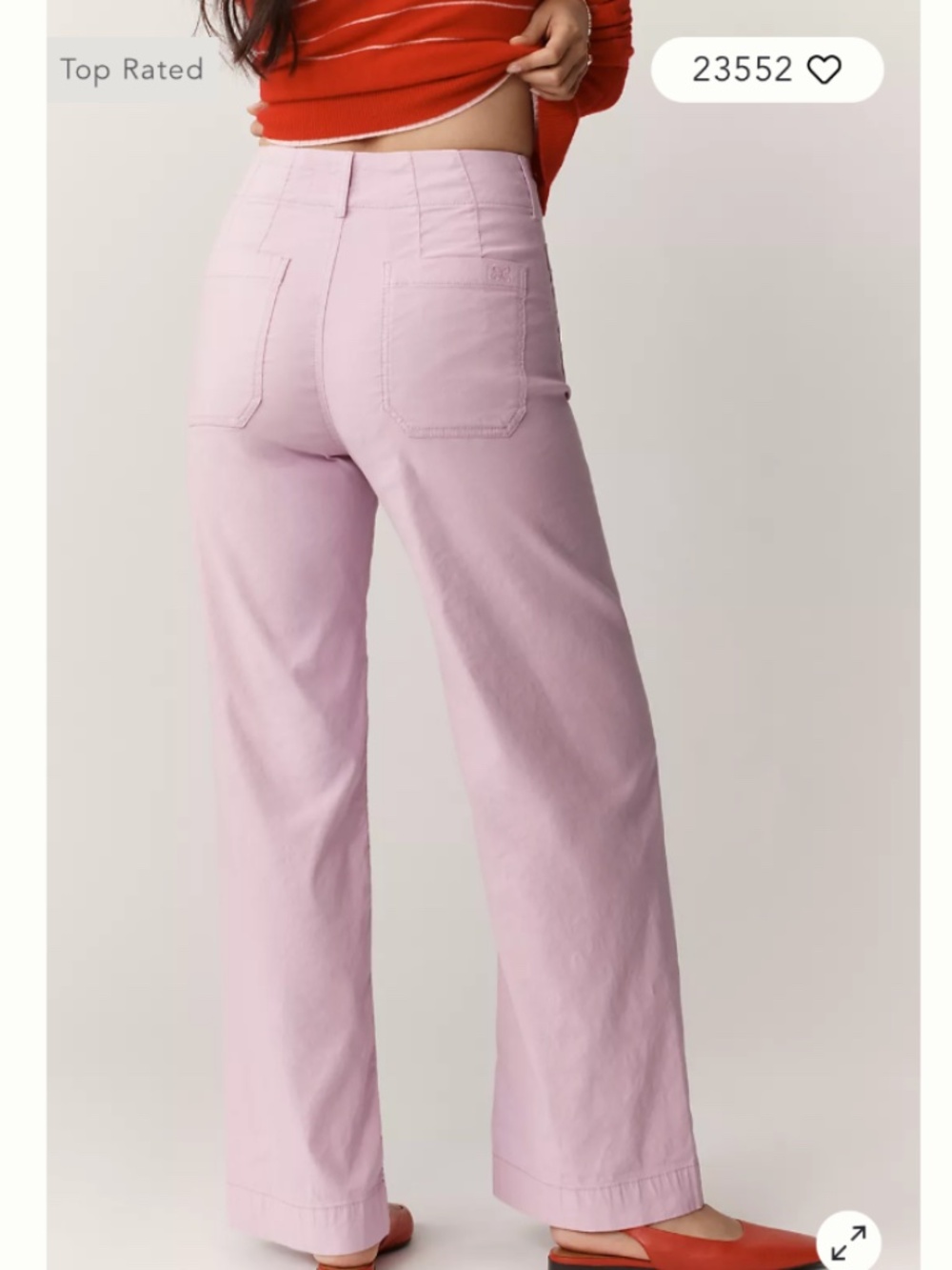 Maeve Pink Wide-Leg Pants - Picture 5 of 5